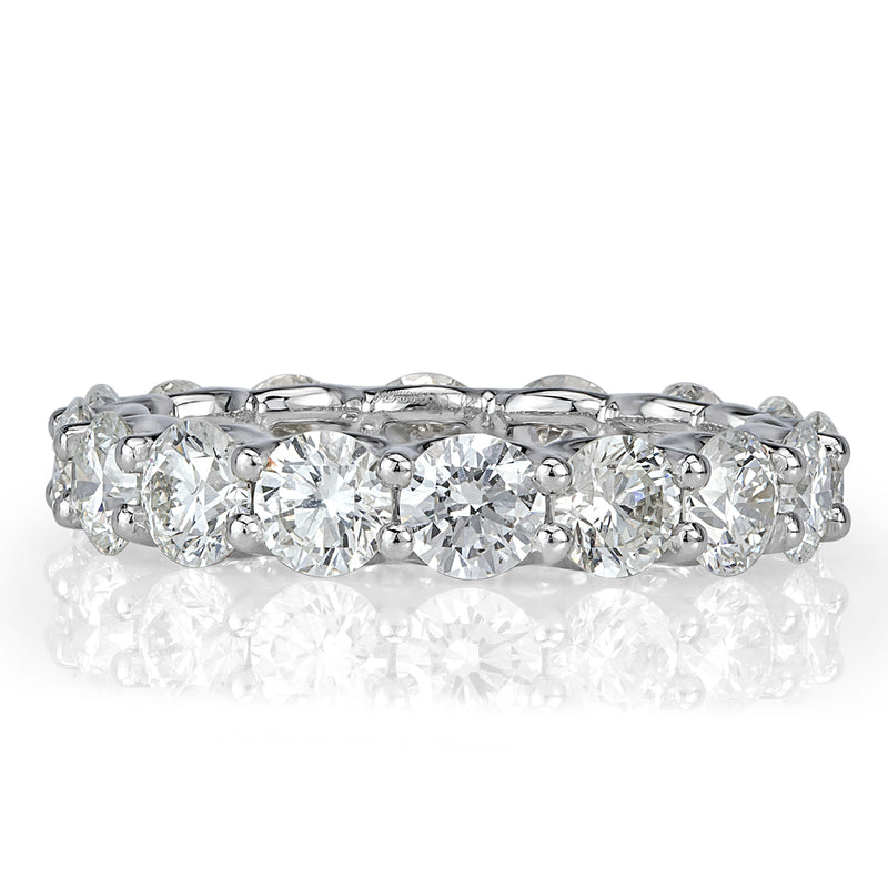 4.00ct Round Brilliant Cut Diamond Eternity Band in Platinum