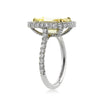 6.22ct Fancy Brownish Yellow Emerald Cut Diamond Engagement Ring