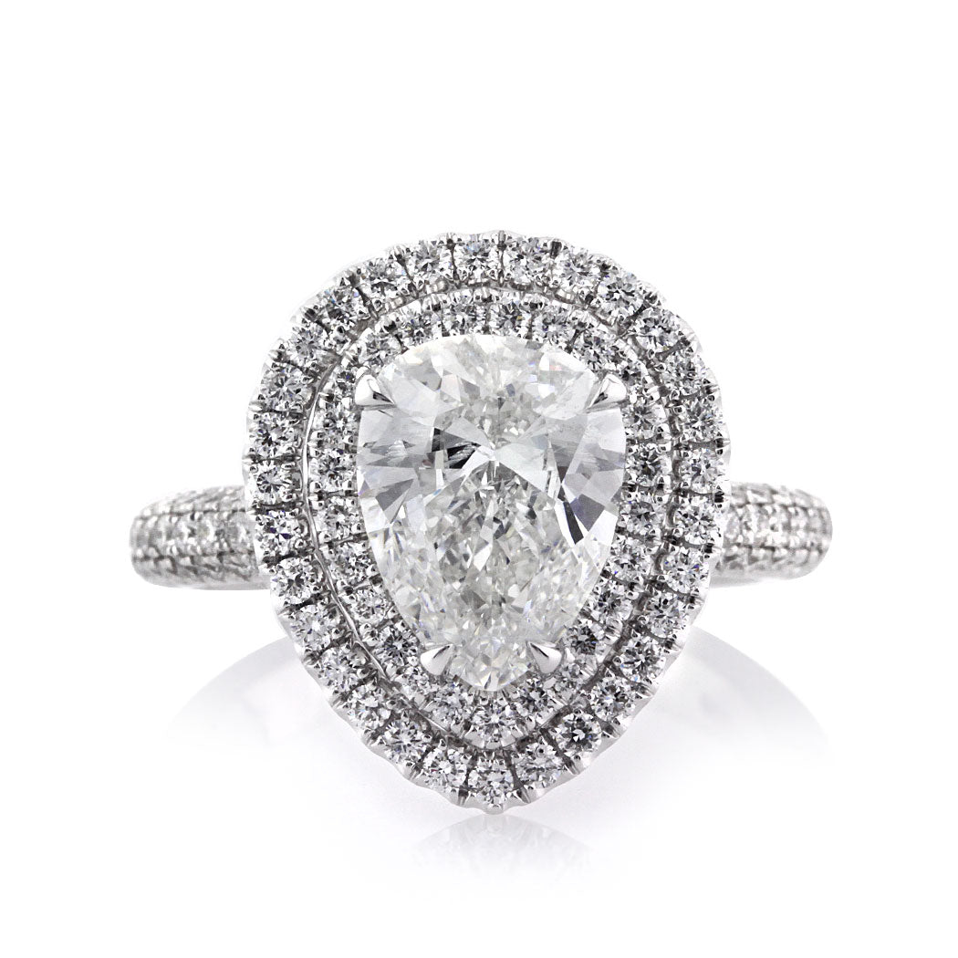 2.61ct Pear Shaped Diamond Engagement Ring