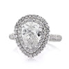 2.61ct Pear Shaped Diamond Engagement Ring