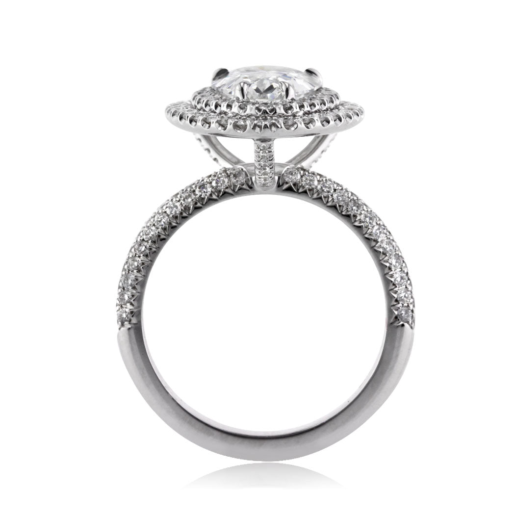 2.61ct Pear Shaped Diamond Engagement Ring