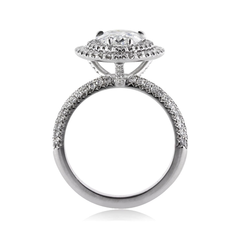 2.61ct Pear Shaped Diamond Engagement Ring