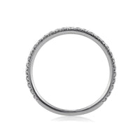 0.50ct Round Brilliant Cut Diamond Wedding Band in Platinum