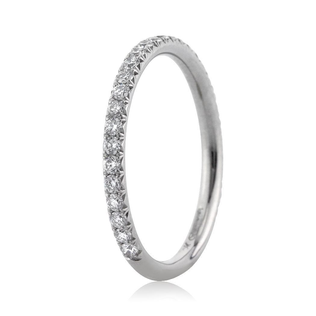 0.50ct Round Brilliant Cut Diamond Wedding Band in Platinum