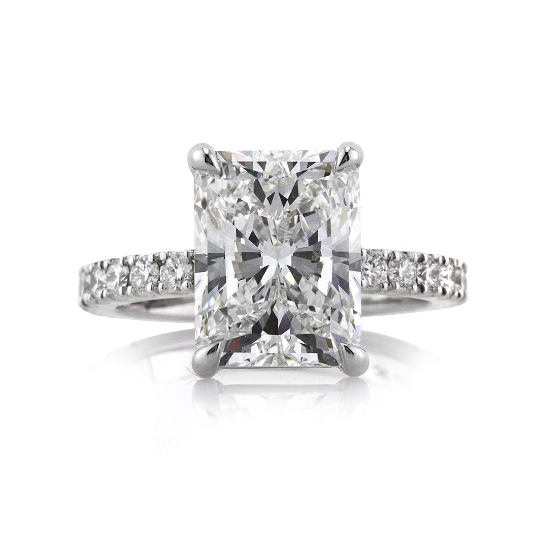 4.89ct Radiant Cut Diamond Engagement Ring