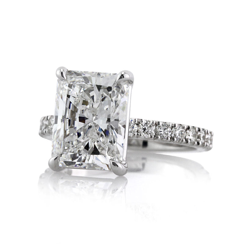 4.89ct Radiant Cut Diamond Engagement Ring