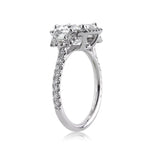 3.14ct Radiant Cut Diamond Engagement Ring