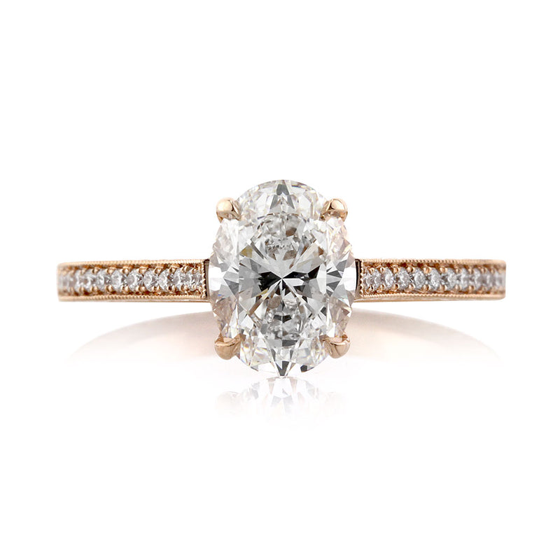 1.72ct Oval Cut Diamond Engagement Ring