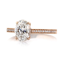 1.72ct Oval Cut Diamond Engagement Ring