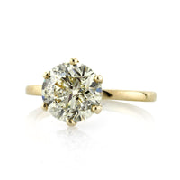 3.00ct Round Brilliant Cut Diamond Solitaire Engagement Ring