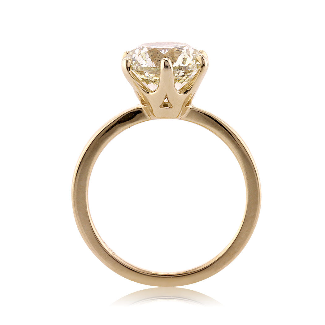 3.00ct Round Brilliant Cut Diamond Solitaire Engagement Ring