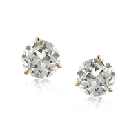 4.27ct Old European Cut Diamond Martini Stud Earrings