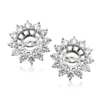 7.20ct Round Brilliant Cut Diamond Stud Earrings
