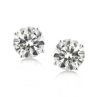 4.32ct Round Brilliant Cut Diamond Stud Earrings