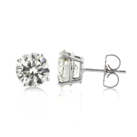 4.32ct Round Brilliant Cut Diamond Stud Earrings
