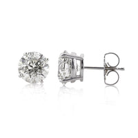4.05ct Round Brilliant Cut Diamond Stud Earrings