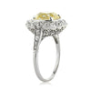 5.53ct Fancy Yellow Old Mine Brilliant Diamond Engagement Ring