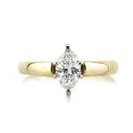 0.88ct Marquise Cut Diamond Solitaire Engagement Ring
