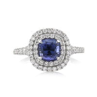 2.33ct Sapphire and Diamond Engagement Ring