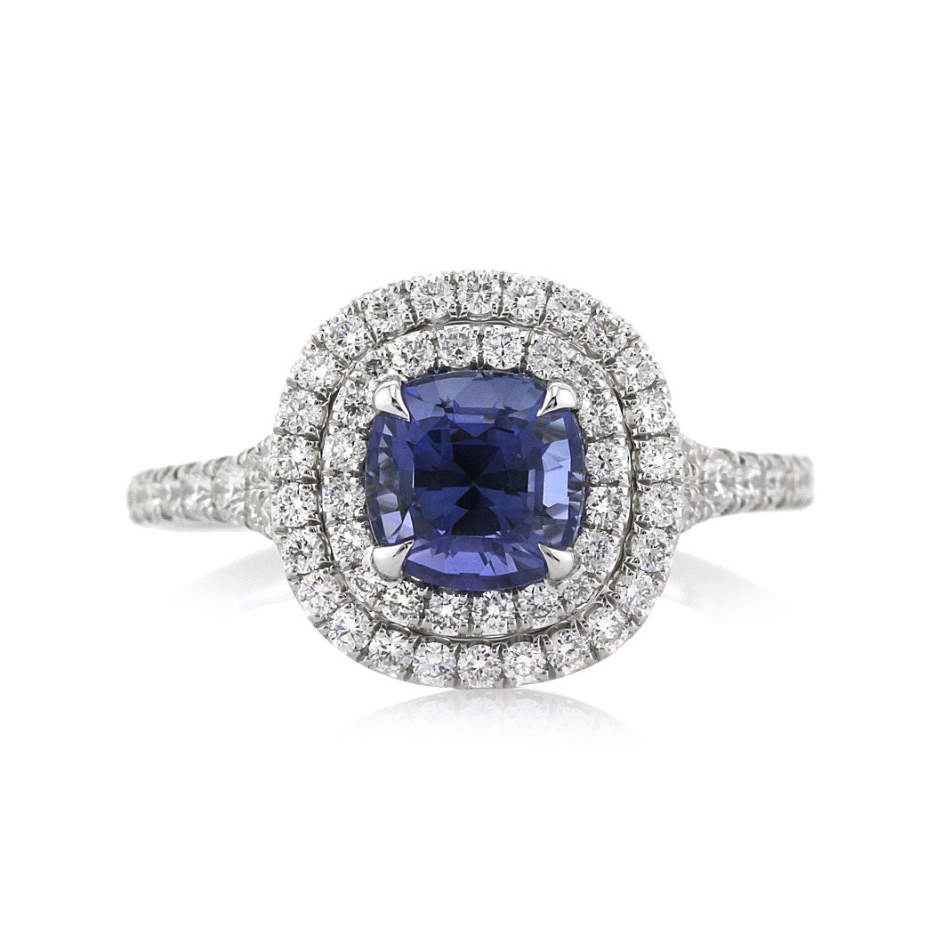 2.33ct Sapphire and Diamond Engagement Ring