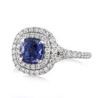 2.33ct Sapphire and Diamond Engagement Ring