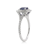 2.33ct Sapphire and Diamond Engagement Ring