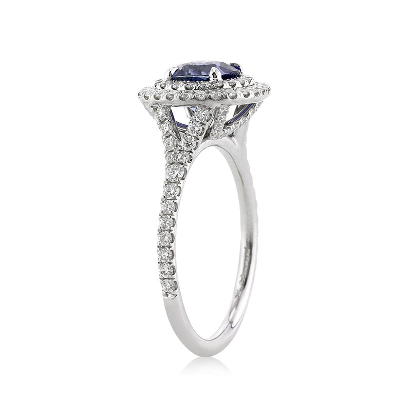 2.33ct Sapphire and Diamond Engagement Ring