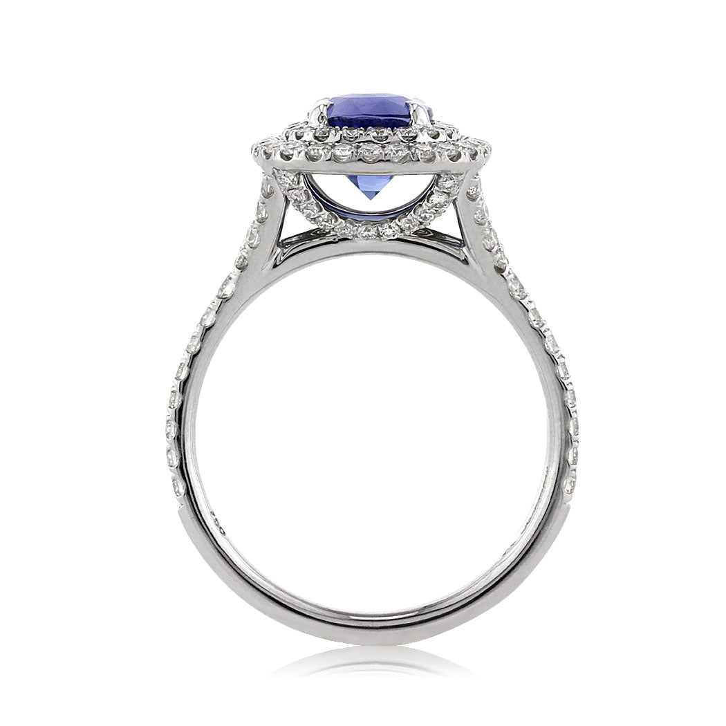 2.33ct Sapphire and Diamond Engagement Ring