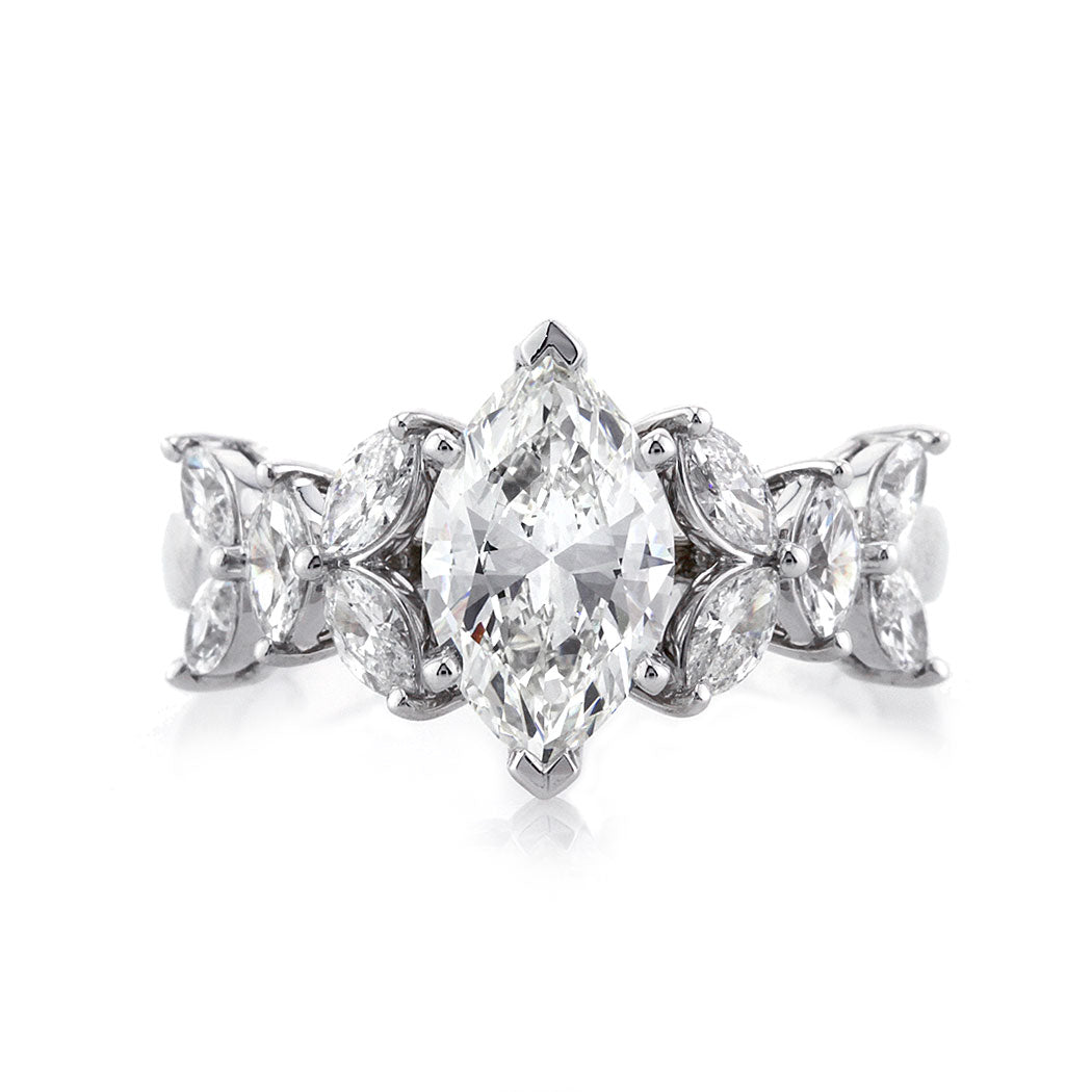 2.25ct Marquise Diamond Engagement Ring