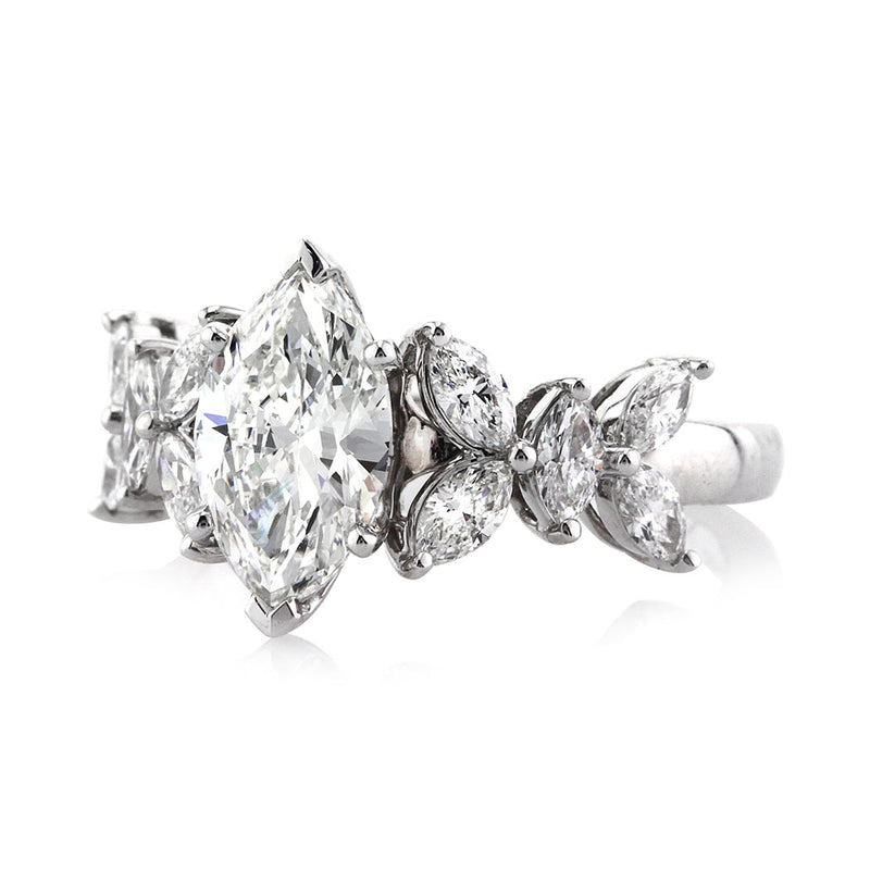2.25ct Marquise Diamond Engagement Ring