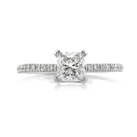 1.18ct Princess Cut Diamond Engagement Ring