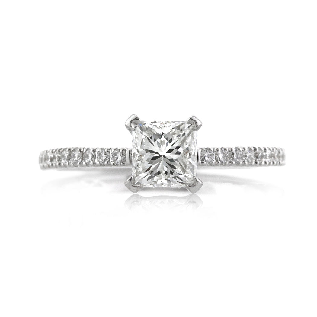 1.18ct Princess Cut Diamond Engagement Ring