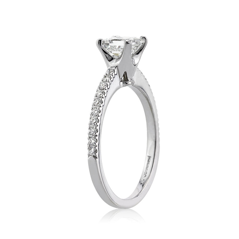 1.18ct Princess Cut Diamond Engagement Ring