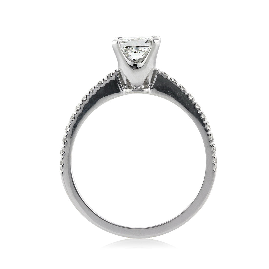 1.18ct Princess Cut Diamond Engagement Ring