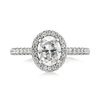 1.70ct Oval Cut Diamond Engagement Ring