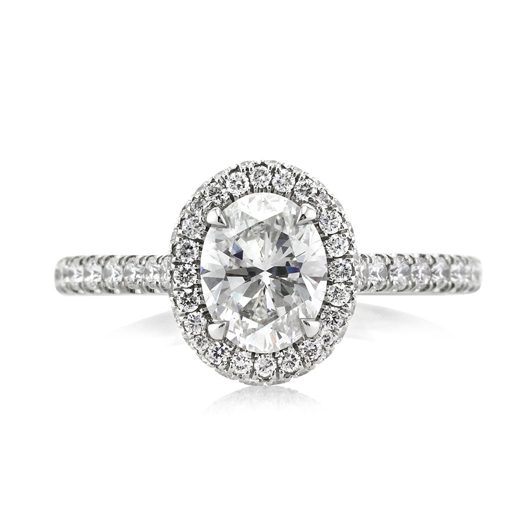 1.70ct Oval Cut Diamond Engagement Ring