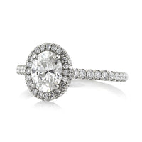 1.70ct Oval Cut Diamond Engagement Ring