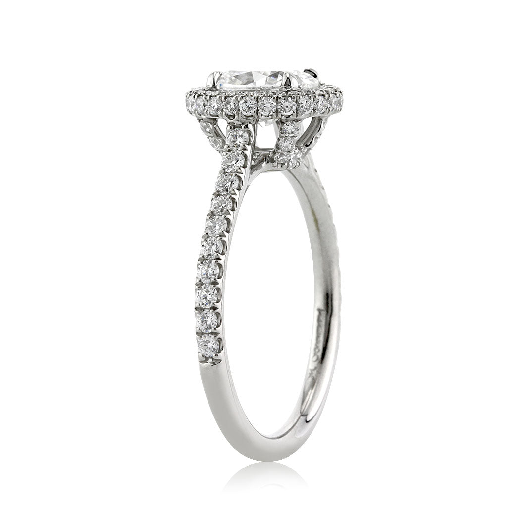 1.70ct Oval Cut Diamond Engagement Ring