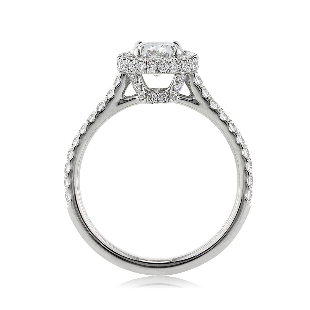 1.70ct Oval Cut Diamond Engagement Ring