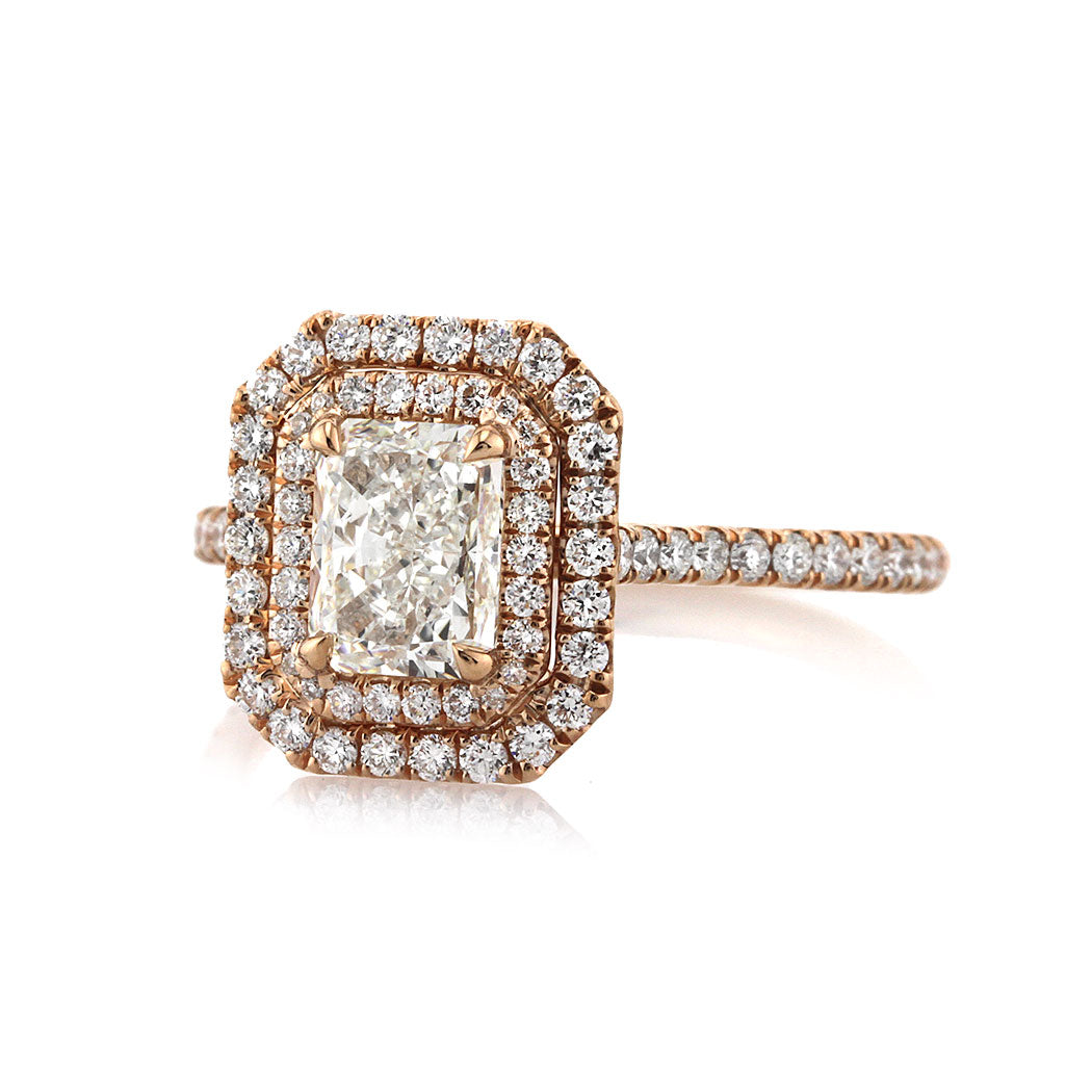 1.57ct Radiant Cut Diamond Engagement Ring