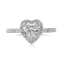 1.40ct Heart Shaped Diamond Engagement Ring