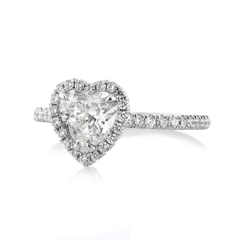 1.40ct Heart Shaped Diamond Engagement Ring