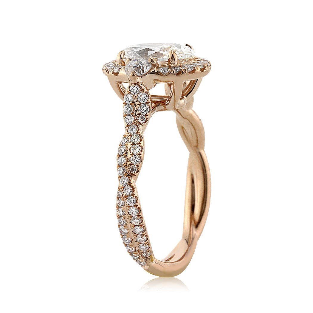 1.82ct Oval Cut Diamond Engagement Ring