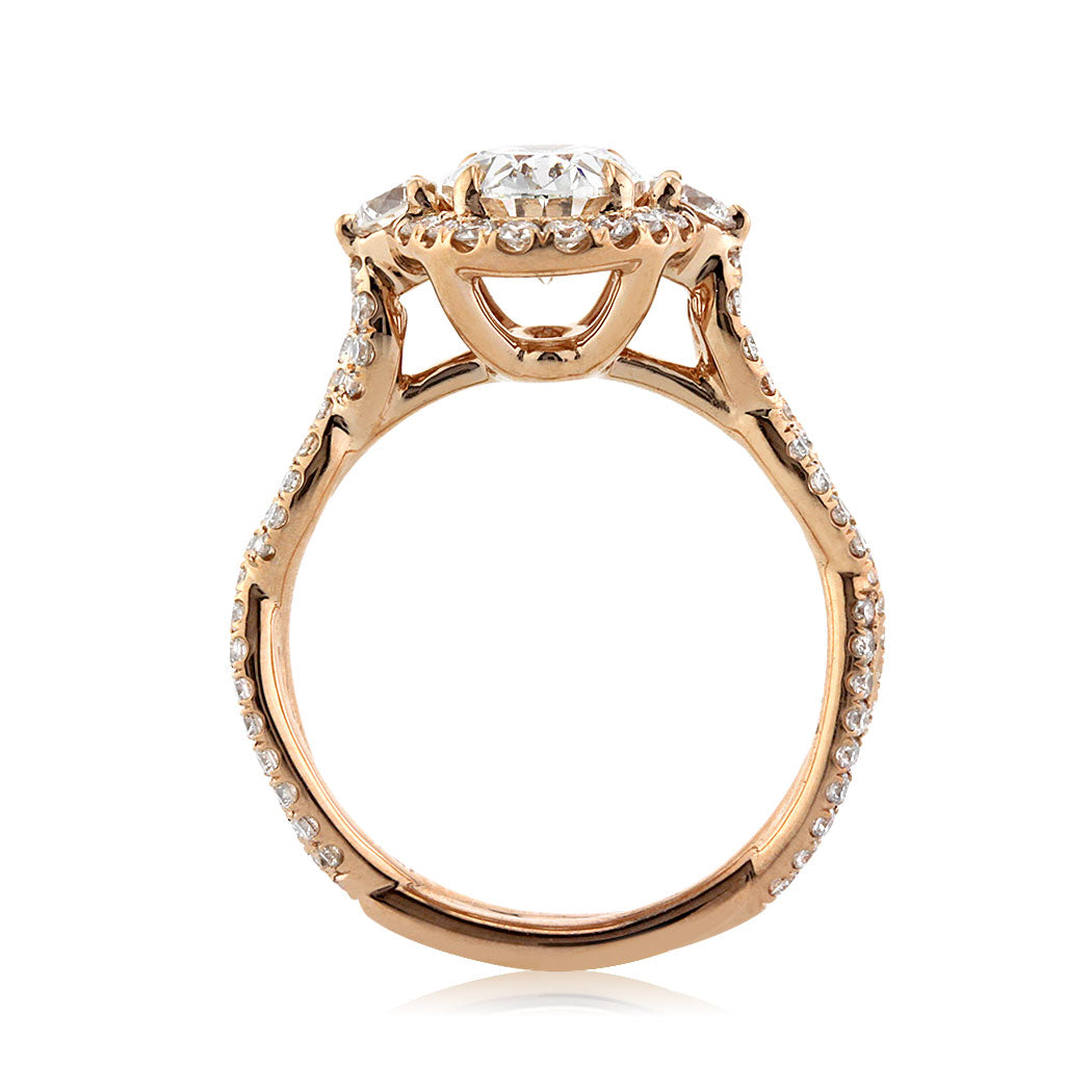 1.82ct Oval Cut Diamond Engagement Ring