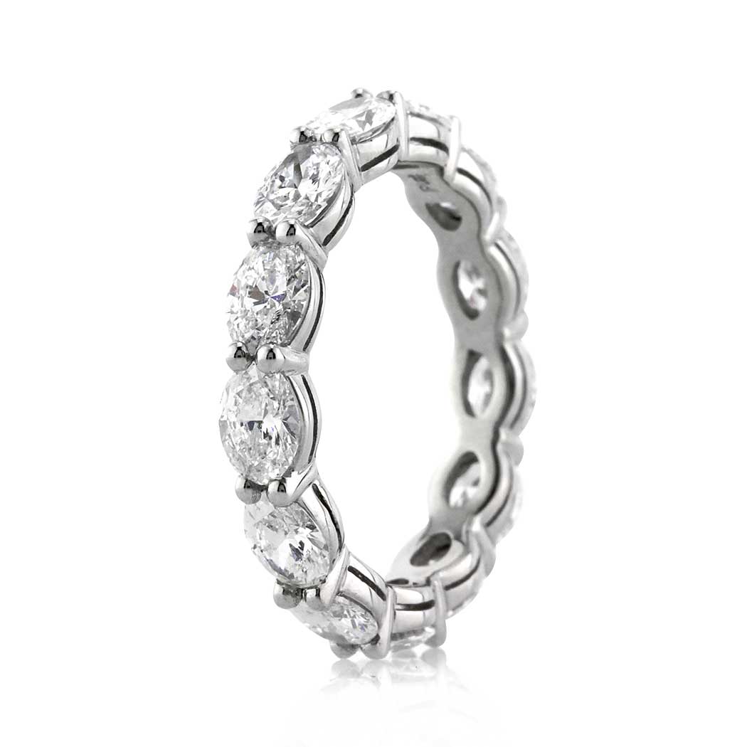 2.50ct Oval Cut Diamond Eternity Band in Platinum