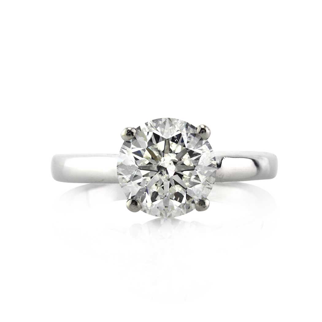 2.26ct Round Brilliant Cut Diamond Solitaire Engagement Ring