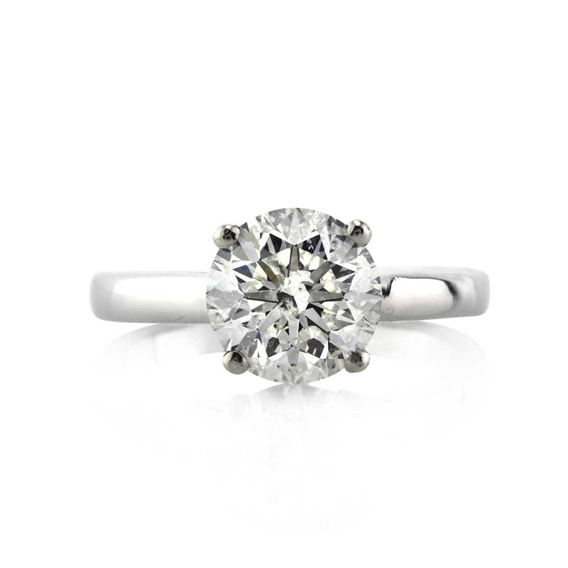 2.26ct Round Brilliant Cut Diamond Solitaire Engagement Ring
