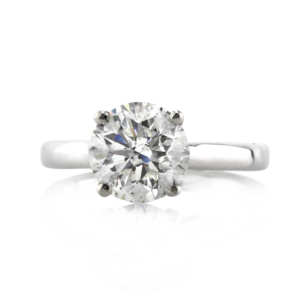 2.26ct Round Brilliant Cut Diamond Solitaire Engagement Ring