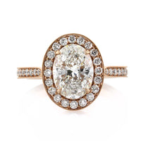 2.75ct Oval Cut Diamond Engagement Ring