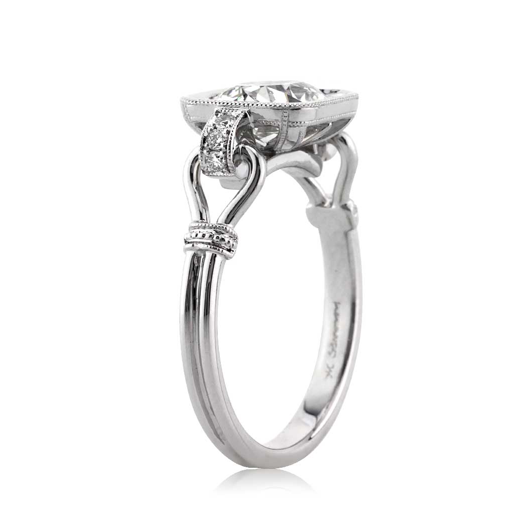 1.70ct Old European Cut Diamond Engagement Ring